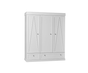 Armario de ropa con 3 puertas (Colección Oxford)